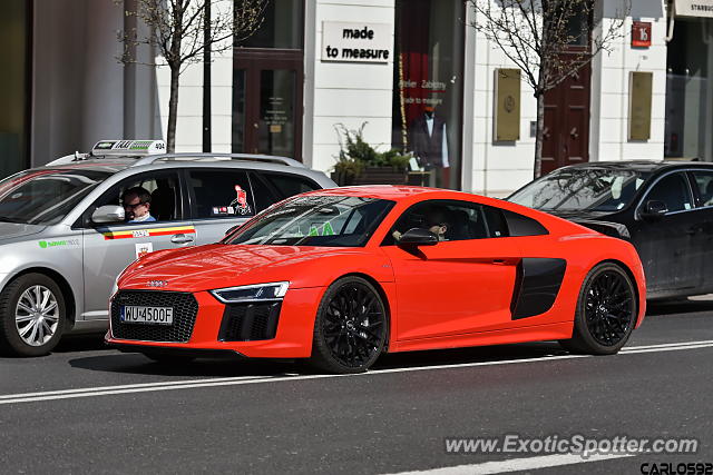 Audi R8 spotted in Warsaw, Poland