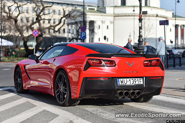 Chevrolet Corvette Z06 spotted in Warsaw, Poland