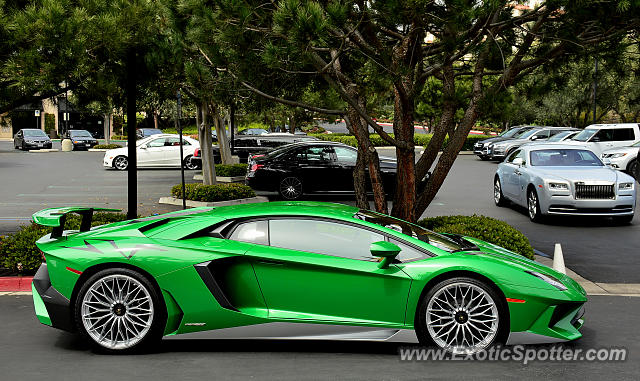 Lamborghini Aventador spotted in Newport Beach, California