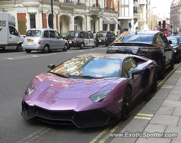 Lamborghini Aventador spotted in London, United Kingdom