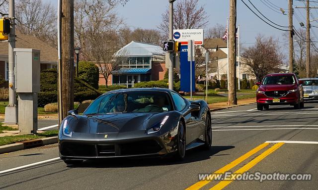 Ferrari 488 GTB spotted in Spring Lake, New Jersey