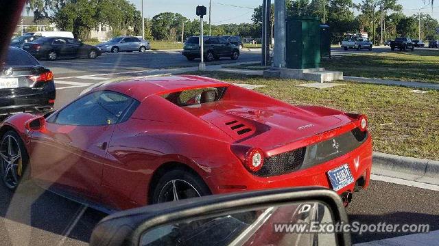 Ferrari 458 Italia spotted in Riverview, Florida