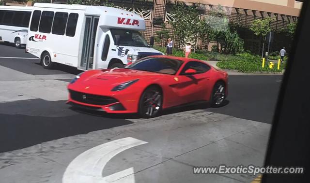 Ferrari F12 spotted in Waikiki, Hawaii