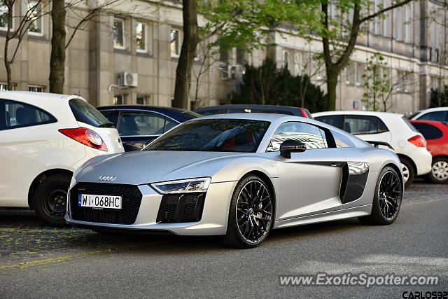 Audi R8 spotted in Warsaw, Poland