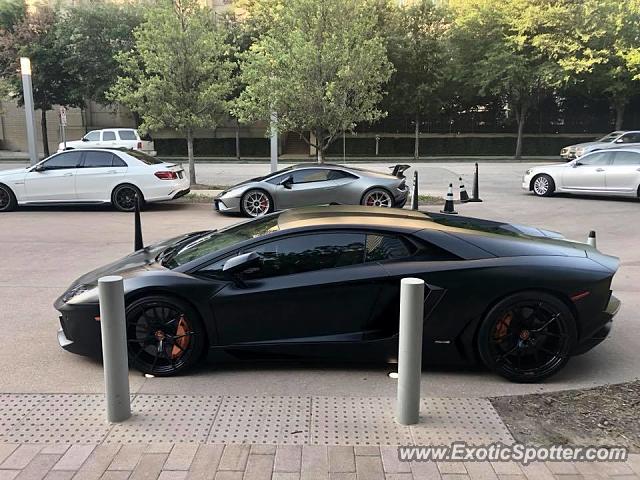 Lamborghini Aventador spotted in Dallas, Texas