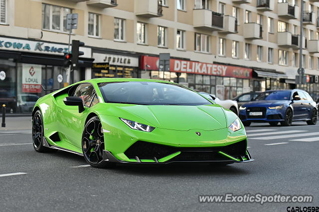 Lamborghini Huracan spotted in Warsaw, Poland