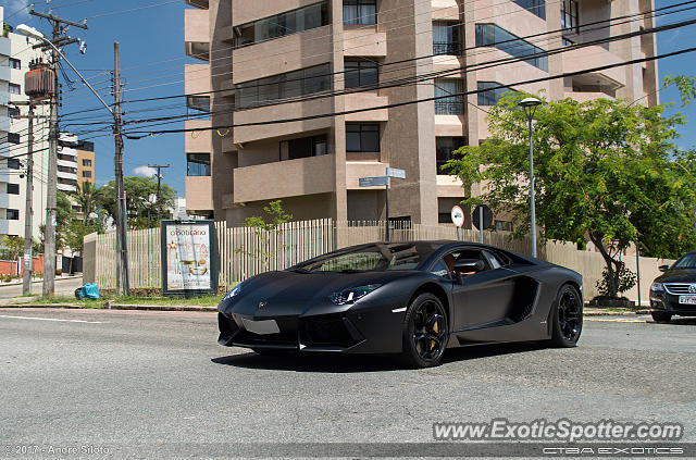 Lamborghini Aventador spotted in Curitiba, PR, Brazil