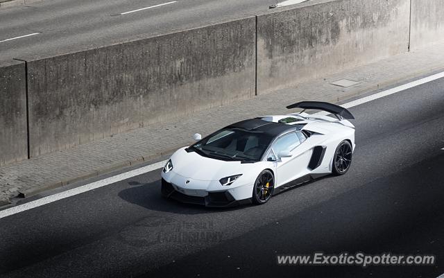 Lamborghini Aventador spotted in A81, Germany