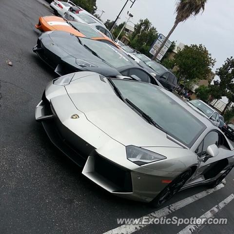 Lamborghini Aventador spotted in Los Angeles, California