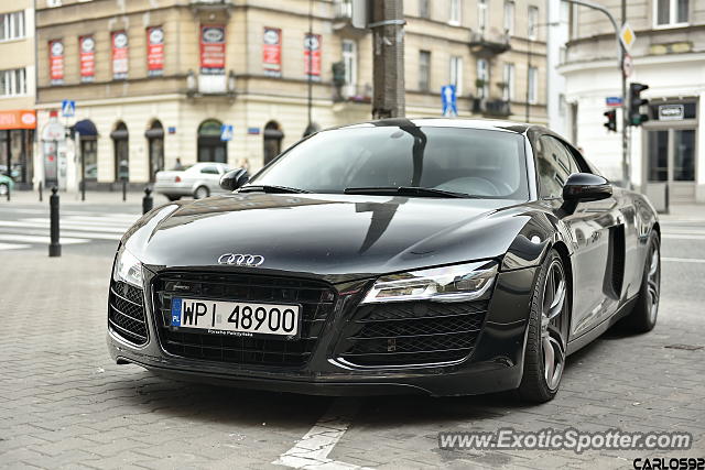 Audi R8 spotted in Warsaw, Poland