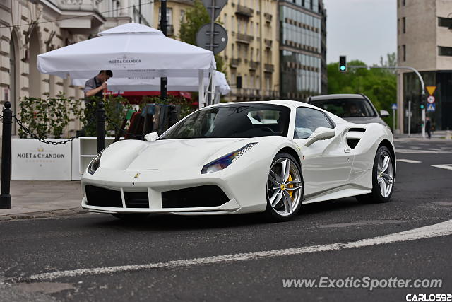 Ferrari 488 GTB spotted in Warsaw, Poland