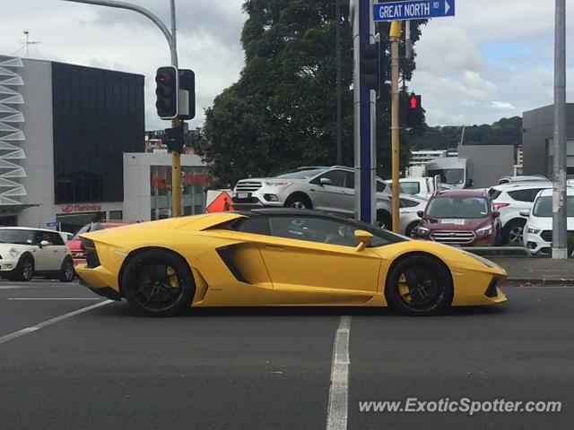 Lamborghini Aventador spotted in Auckland, New Zealand