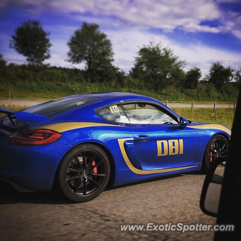 Porsche Cayman GT4 spotted in Anderson, Indiana