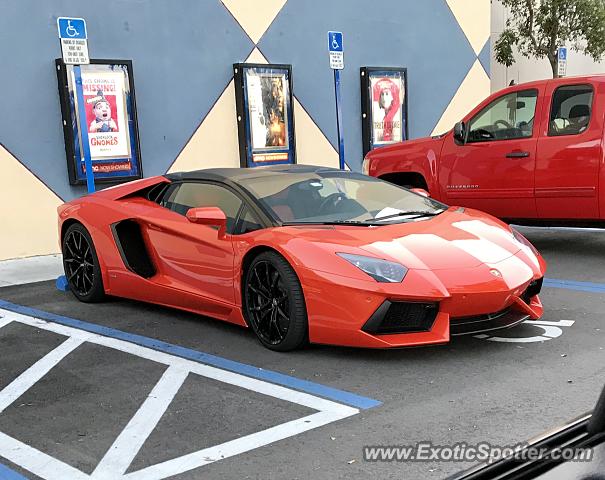 Lamborghini Aventador spotted in Pompano Beach, Florida