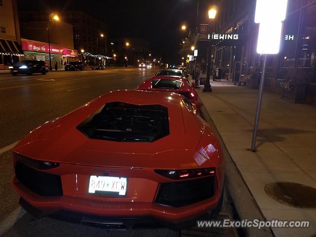 Lamborghini Aventador spotted in Minneapolis, Minnesota