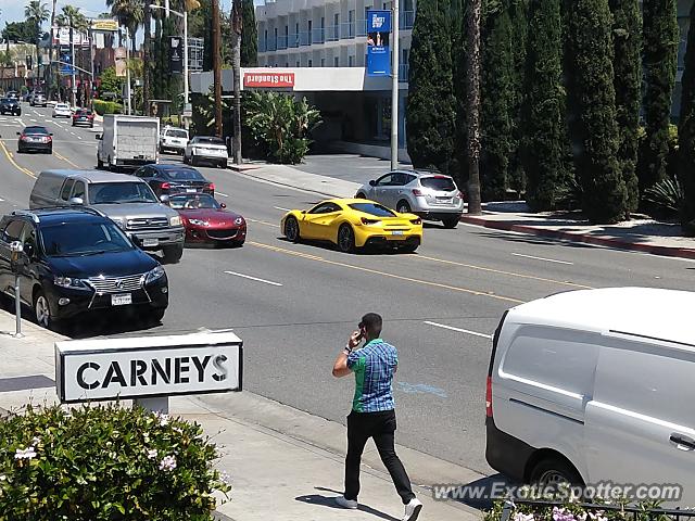 Ferrari 488 GTB spotted in Hollywood, California