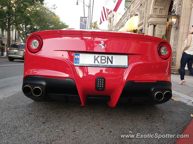 Ferrari F12 spotted in Beverly Hills, California