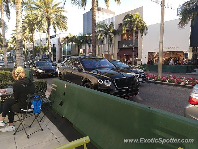 Bentley Bentayga spotted in Beverly Hills, California