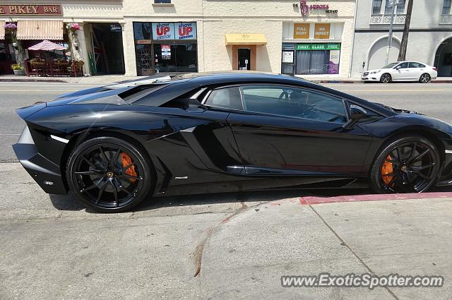 Lamborghini Aventador spotted in Beverly Hills, California