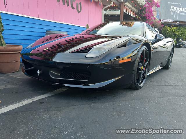 Ferrari 458 Italia spotted in Hollywood, California