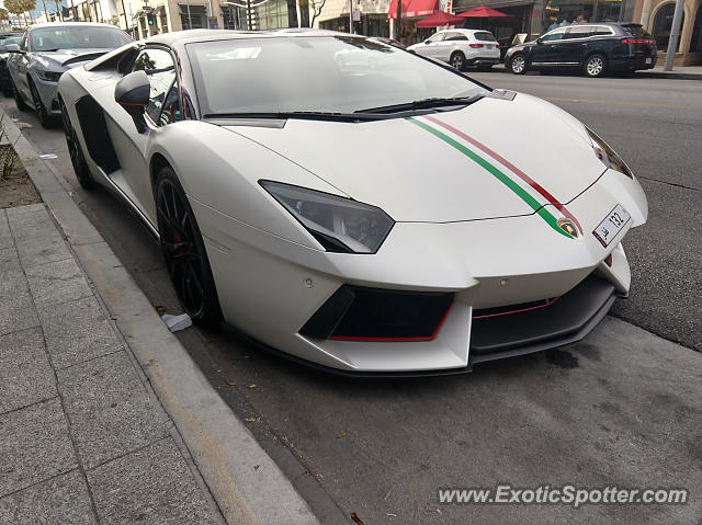 Lamborghini Aventador spotted in Beverly Hills, California