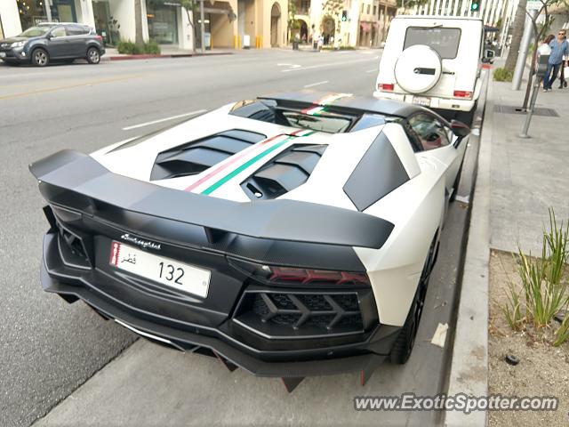 Lamborghini Aventador spotted in Beverly Hills, California