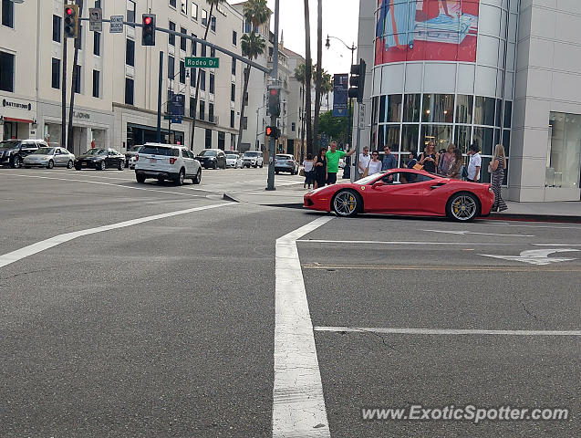 Ferrari 488 GTB spotted in Beverly Hills, California