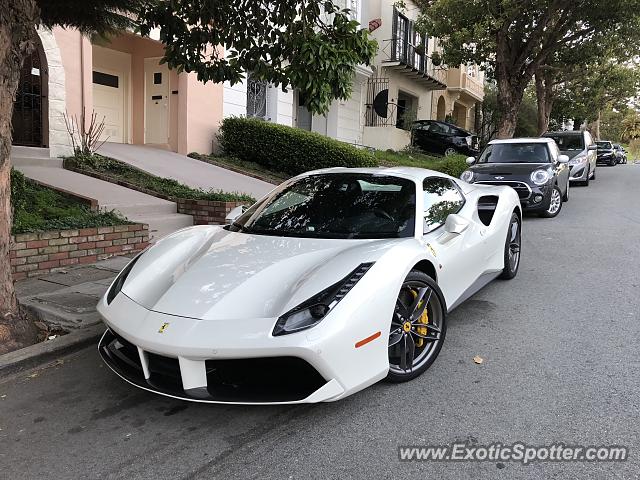 Ferrari 488 GTB spotted in San Francisco, California