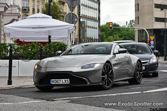 Aston Martin Vantage spotted in Warsaw, Poland