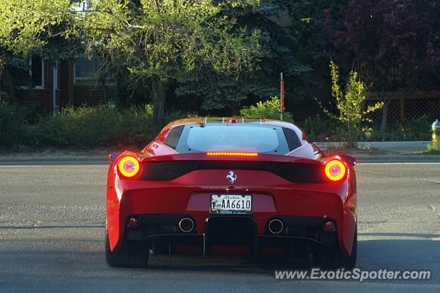 Ferrari 458 Italia spotted in Edmonton, Canada