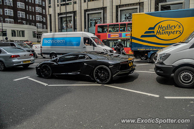 Lamborghini Aventador spotted in London, United Kingdom