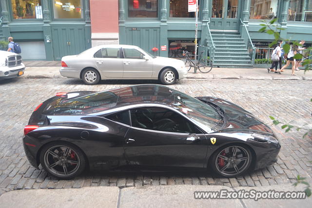 Ferrari 458 Italia spotted in Manhattan, New York