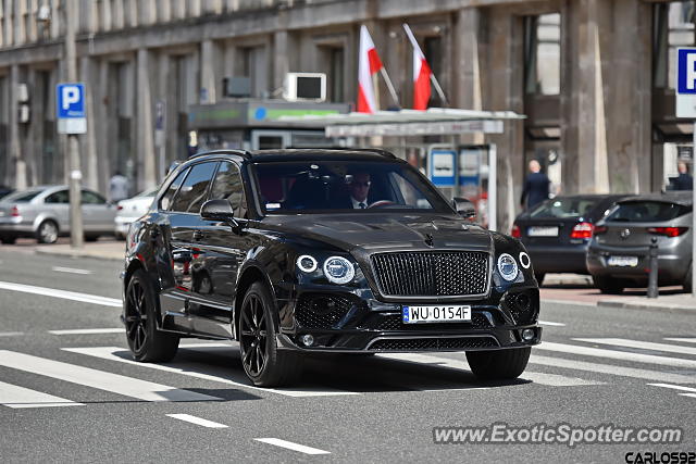 Bentley Bentayga spotted in Warsaw, Poland