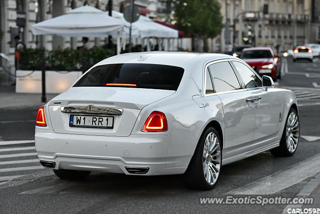 Rolls-Royce Ghost spotted in Warsaw, Poland