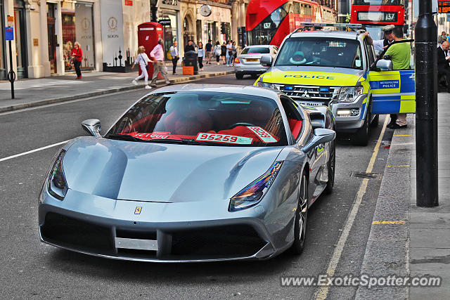 Ferrari 488 GTB spotted in London, United Kingdom