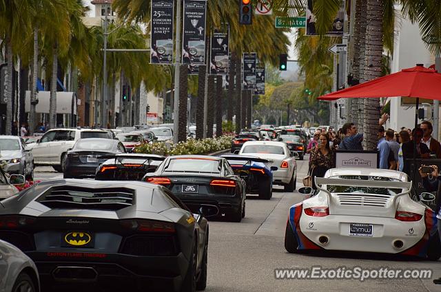 Lamborghini Aventador spotted in Beverly Hills, California