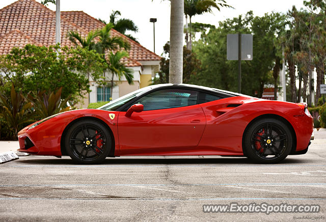 Ferrari 488 GTB spotted in Jupiter, Florida