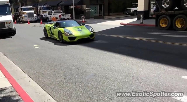 Porsche 918 Spyder spotted in Beverly Hills, California