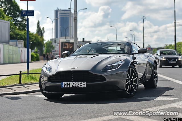 Aston Martin DB11 spotted in Warsaw, Poland