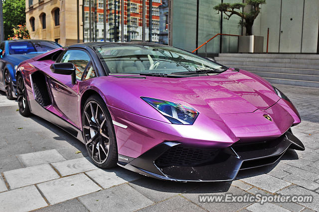 Lamborghini Aventador spotted in London, United Kingdom