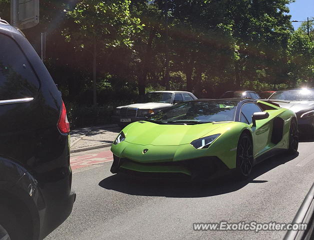 Lamborghini Aventador spotted in Warsaw, Poland