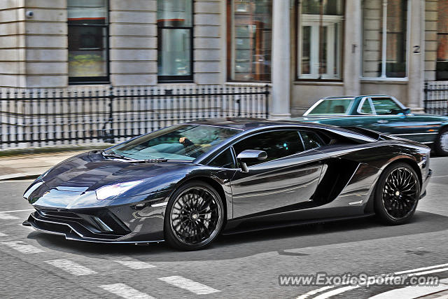 Lamborghini Aventador spotted in London, United Kingdom