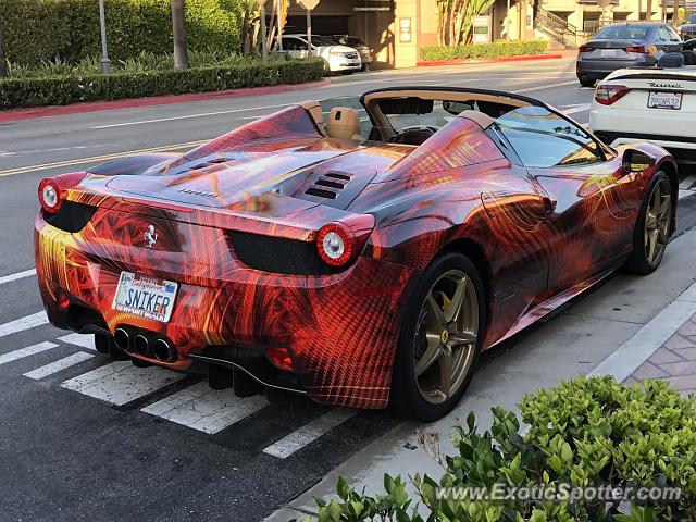 Ferrari 458 Italia spotted in Newport Beach, California