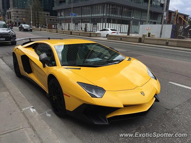 Lamborghini Aventador spotted in Toronto, Canada