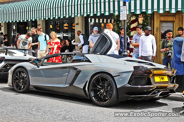 Lamborghini Aventador spotted in London, United Kingdom