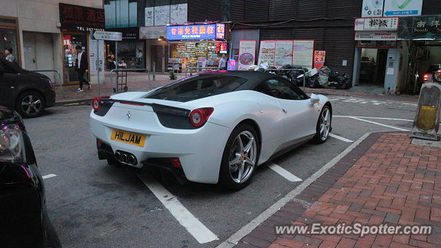 Ferrari 458 Italia spotted in Hong Kong, China