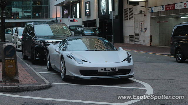 Ferrari 458 Italia spotted in Hong Kong, China