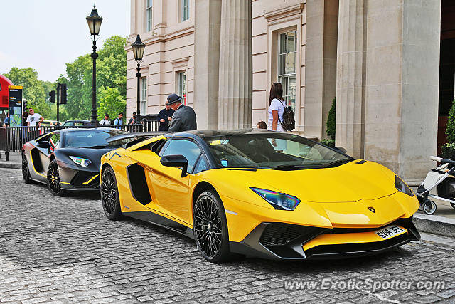 Lamborghini Aventador spotted in London, United Kingdom