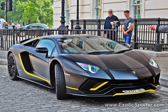 Lamborghini Aventador spotted in London, United Kingdom