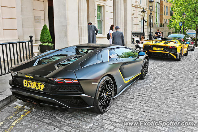 Lamborghini Aventador spotted in London, United Kingdom